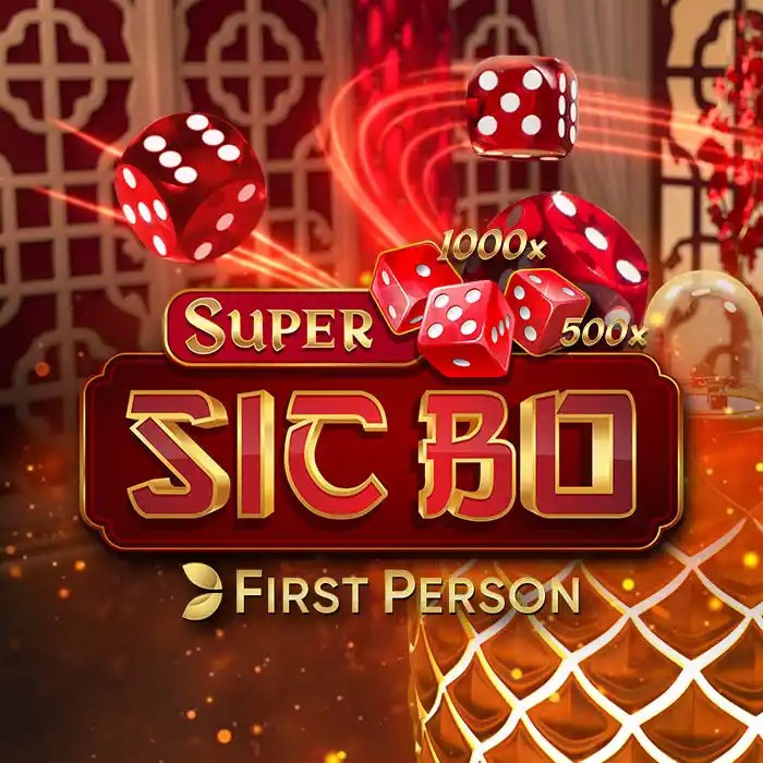 Super Sic Bo logo by Evolution at Cleobetra Casino