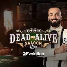 Dead or Alive: Saloon by Evolution, showcased at cleobetra-casino.at – game logo