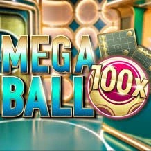 Mega Ball 100x logo by Evolution Cleobetra Casino